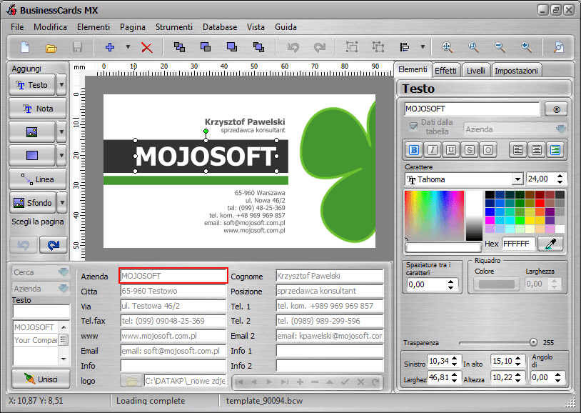 Mojosoft BusinessCards MX 4.92 Multilingual Keygen-BLiZZARD Serial Key Keygen theme4